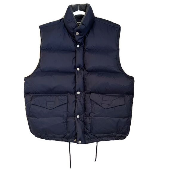 Abercrombie & Fitch Large Blue Vintage 1990’s Duck Down Sleeveless Puffer Vest - Picture 1 of 9